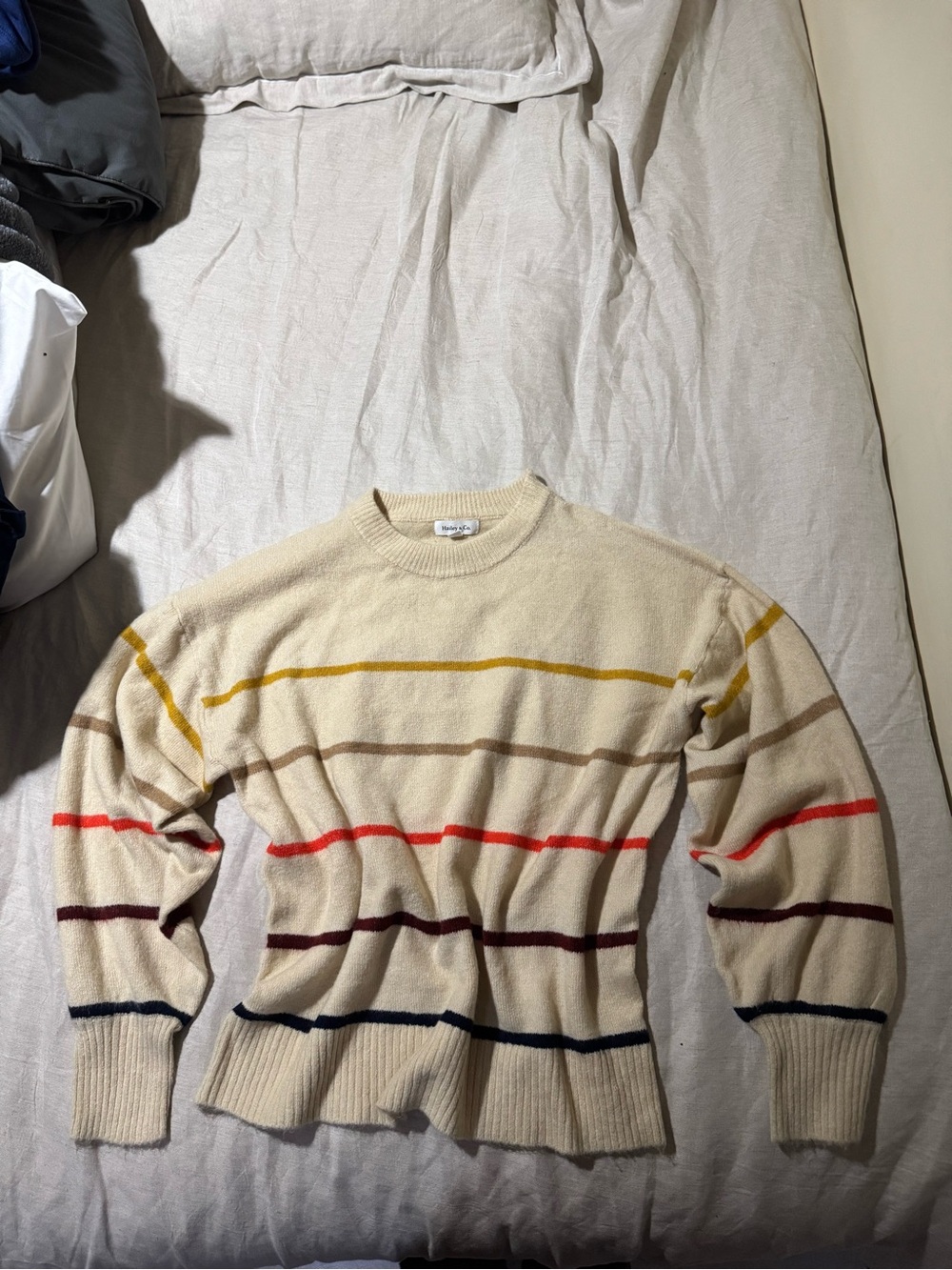 Hailey & CO Color Stripe Sweater size L NWOT